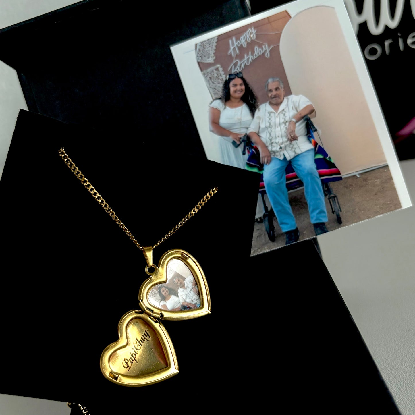 Heart locket with picture
