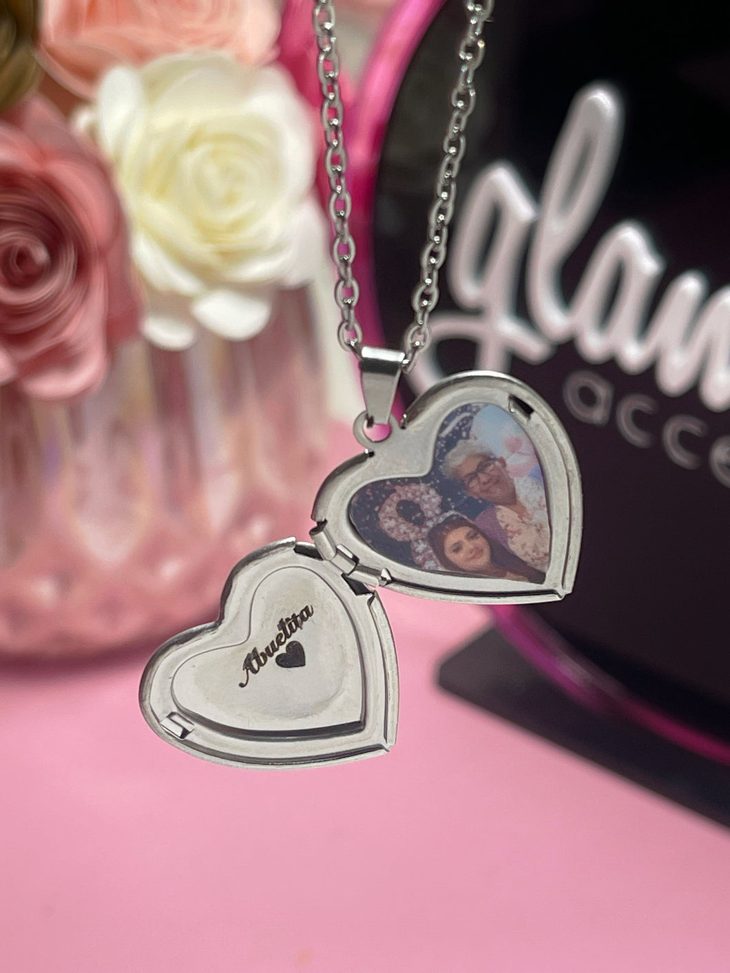 Personalized Heart locket