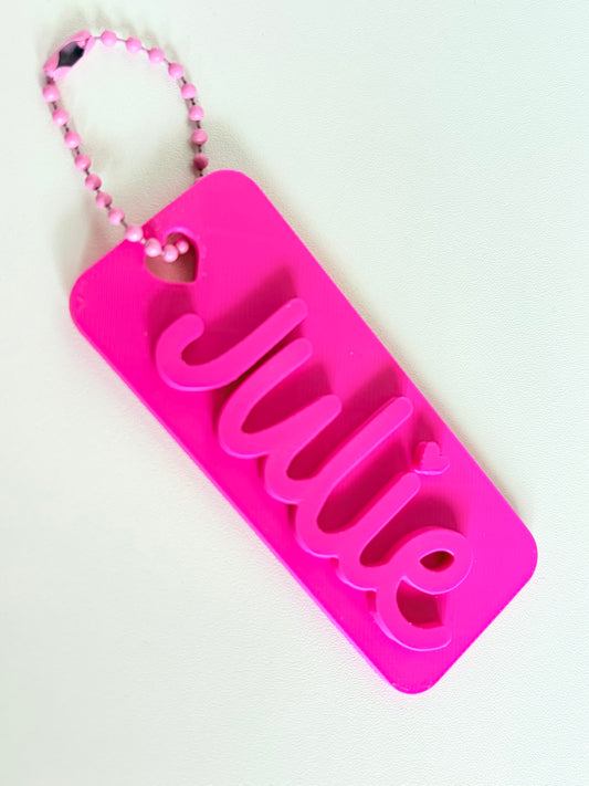 3D printed Name Keychain