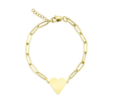 Cargar imagen en el visor de la galería, Personalized heart charm bracelet
