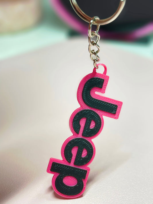 Jeep logo keychain