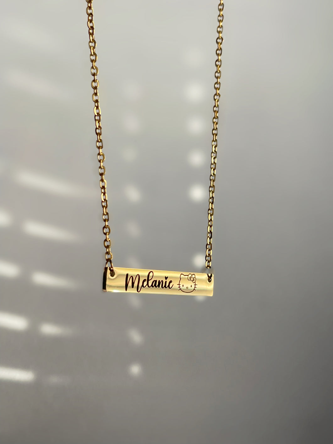 Personalized necklace- Gold plated