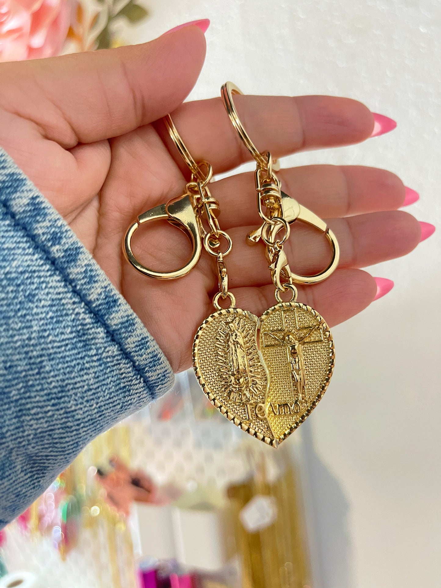 Te amo Keychain set