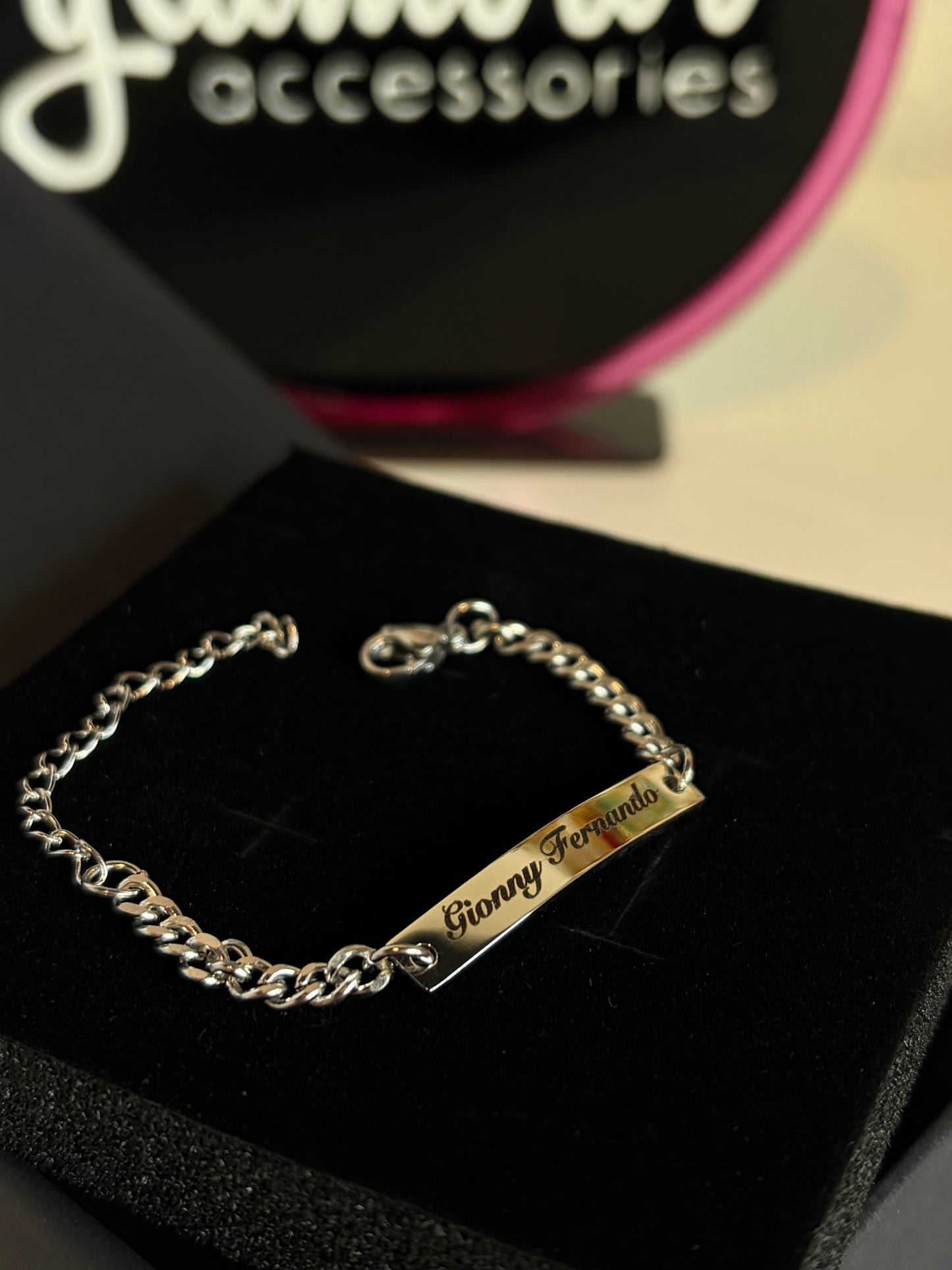 Esclavita personalizada de acero para bebé/niño