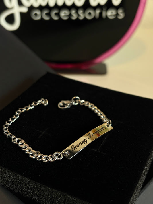 Esclavita personalizada de acero para bebé/niño