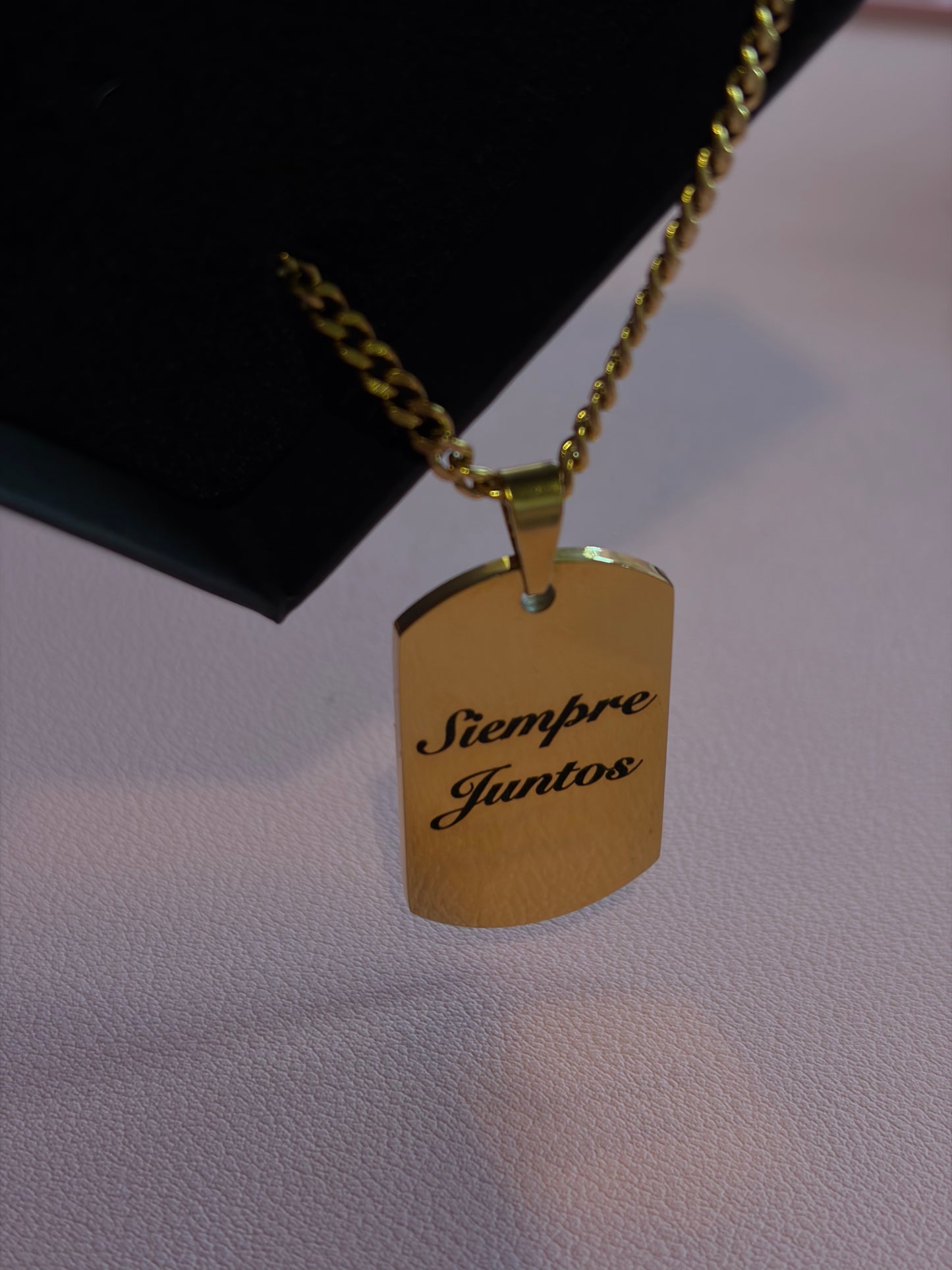 Personalized ID tag necklace