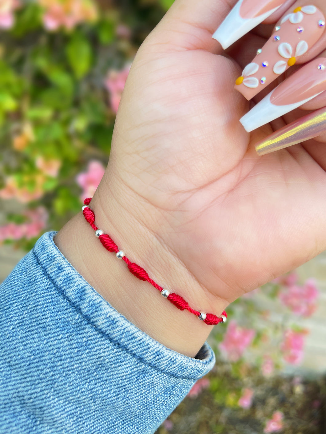 Sterling Silver 7 knot bracelet