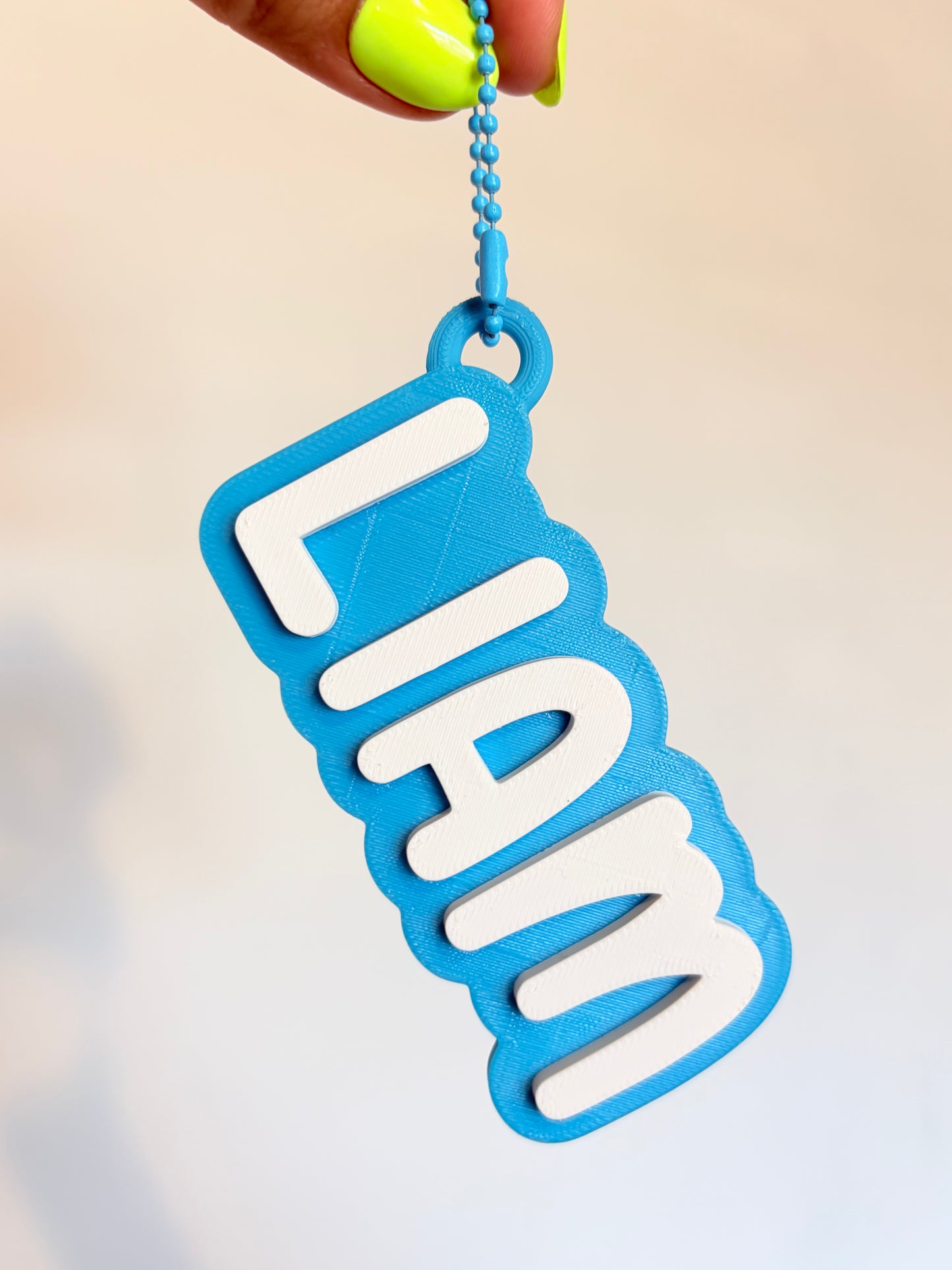 Name Keychain charm