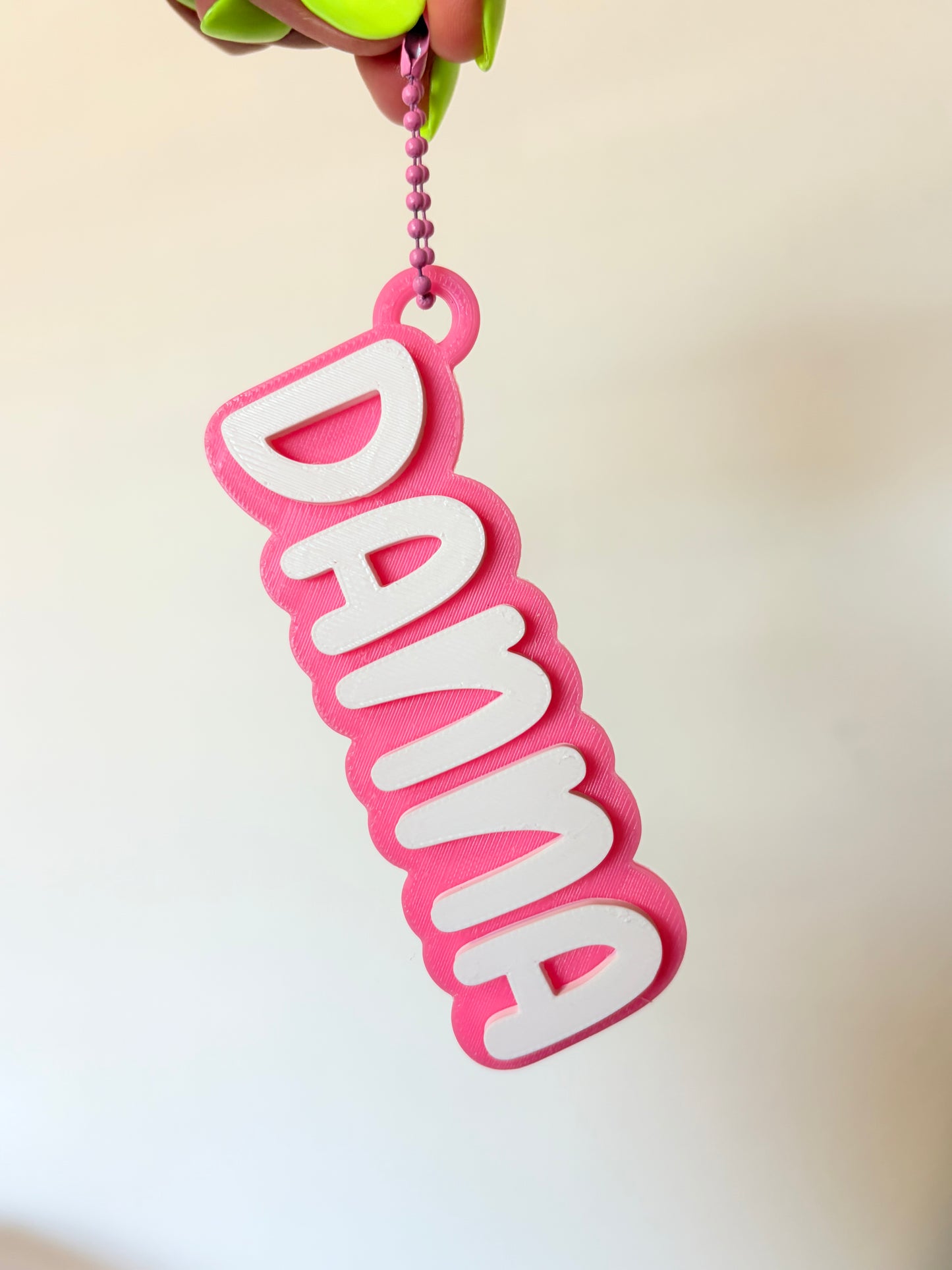 Name Keychain charm