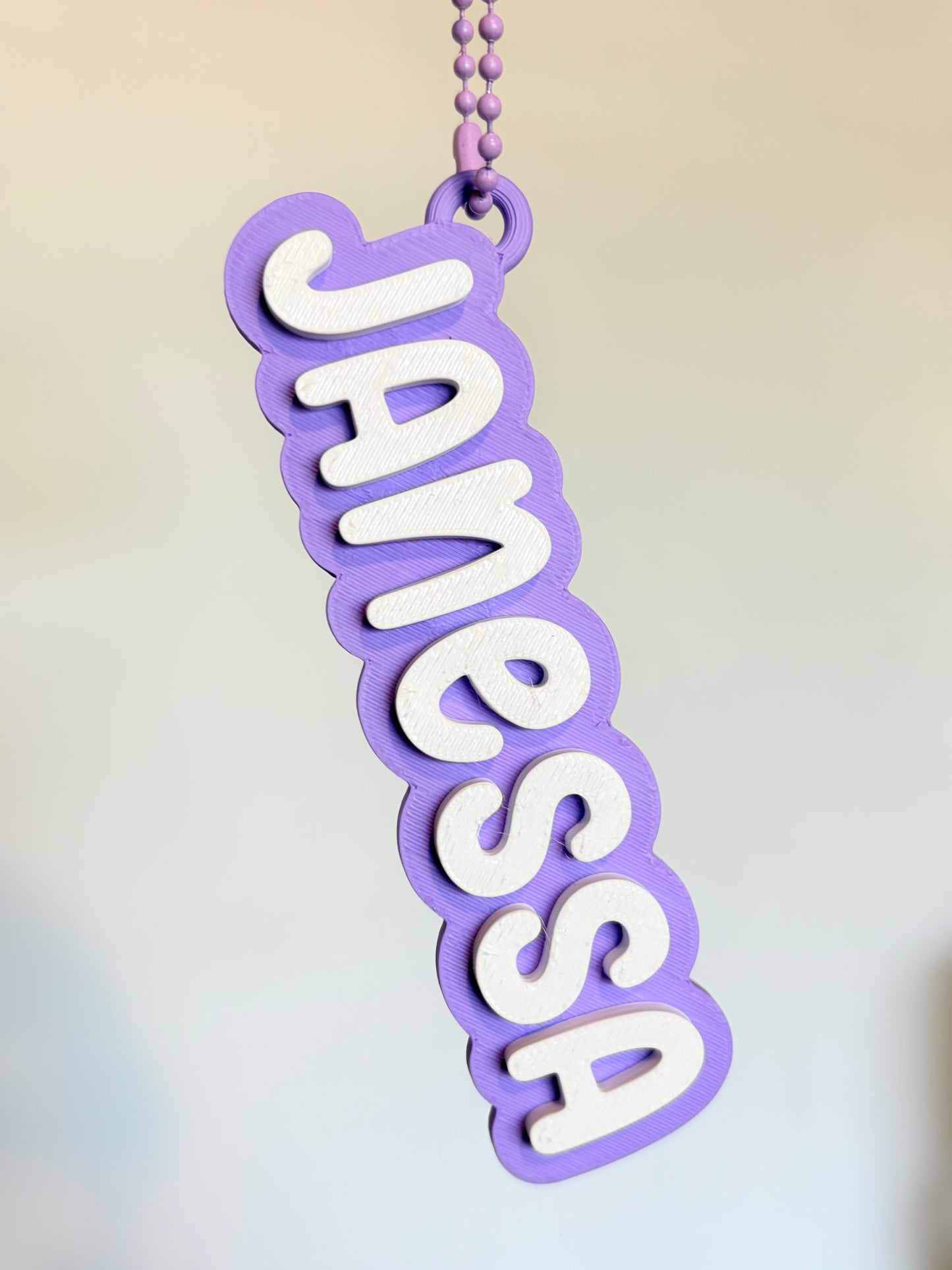 Name Keychain charm