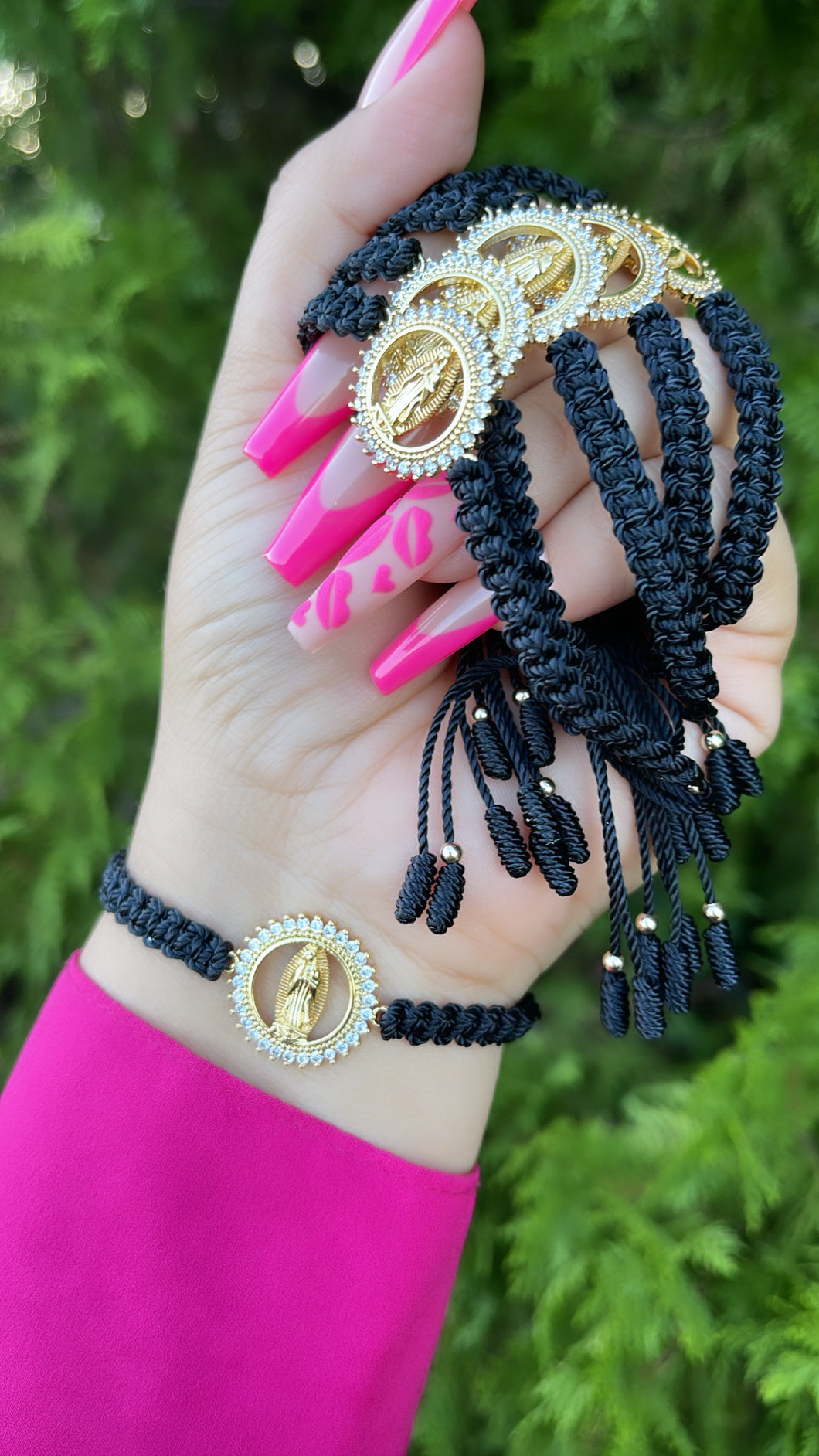 🖤Black Virgencita bracelet