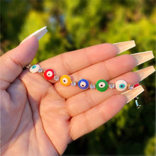 Load image into Gallery viewer, 🧿Multicolor CZ eye bracelet🌈
